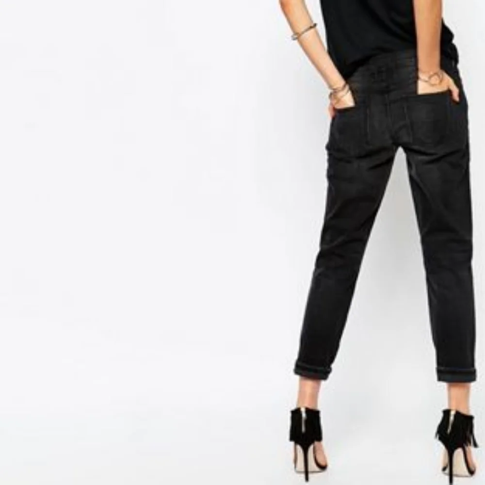 🇺🇸 CURRENT/ELLIOTT The Fling Slim Boyfriend Jean Size 25 - Picture 3 of 16